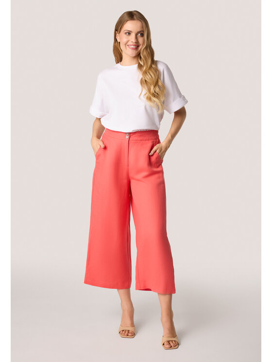QUIOSQUE QUIOSQUE Dámské kalhoty Quiosque 3UD003600 Korálová Regular Fit