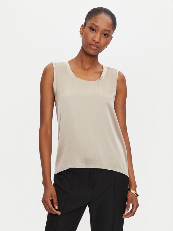 ViCOLO ViCOLO Blusa TB0038 Beige Regular Fit