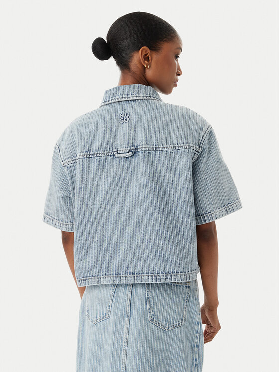 HUGO HUGO Jeanshemd Gesila_1 50559758 Himmelblau Relaxed Fit