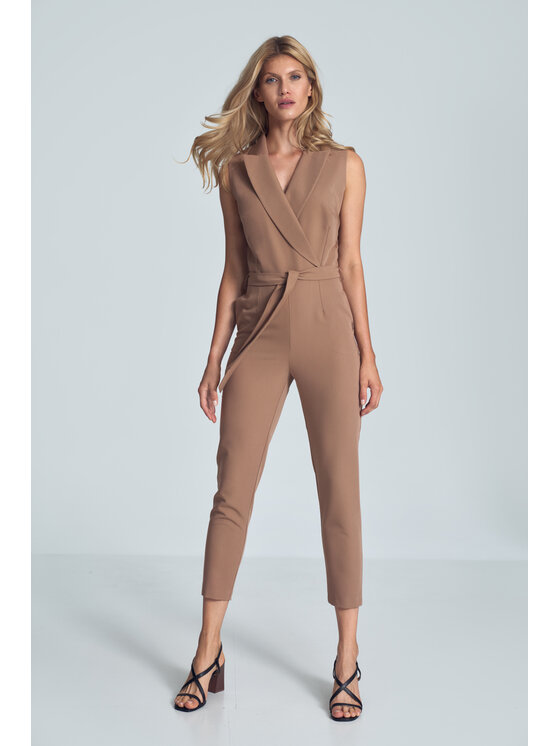 FIGL FIGLFIGL Jumpsuit M716 Marrone Regular Fit