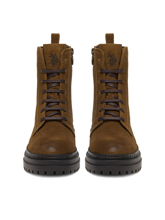 U.S. Polo Assn. U.S. Polo Assn. Schnürschuhe CEO-VIZAG002W/EL1 Khakifarben