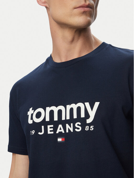 Tommy Jeans Tommy Jeans T-krekls Graphic DM0DM23376 Tumši zils Slim Fit