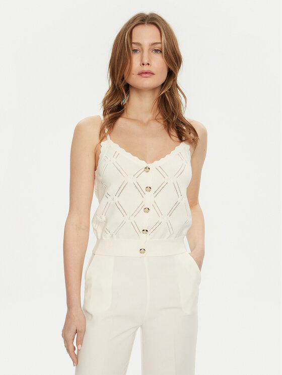 Top Marciano Guess, Rozmiar M, Écru, 5RGR23 5857Z