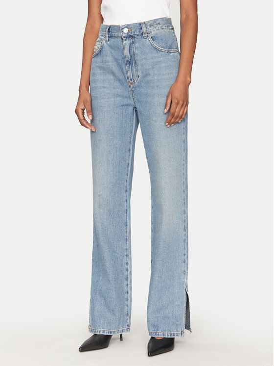 Marella Marella Jeans hlače Wleg1 2513181074 Modra Wide Leg