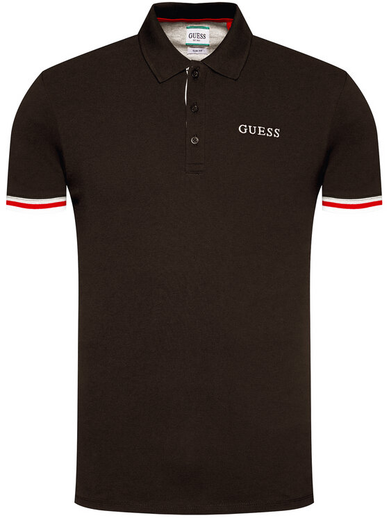 Guess Polo Clancy M0YP51 K9WF1 Nero Slim Fit • Modivo.it