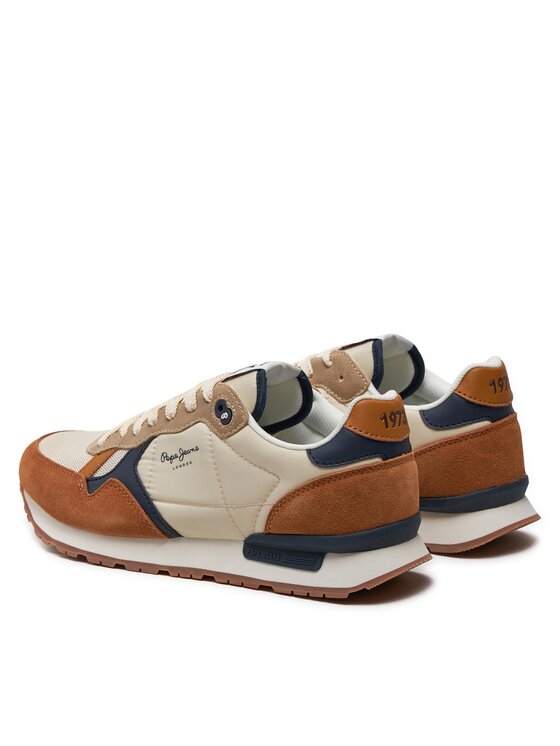 Pepe Jeans Pepe Jeans Sneakersy Brit Mix M PMS40006 Hnedá