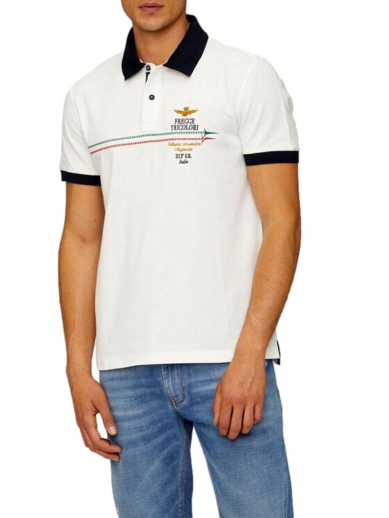 Aeronautica Militare Aeronautica Militare Polo Polo Bianco Regular Fit