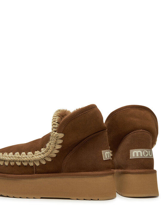 Mou Mou Škornji za sneg Mini Eskimo Platform Boot FW681000A Rjava