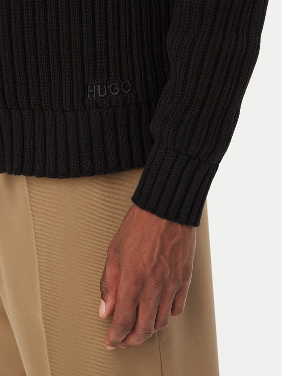 HUGO HUGO Kardigan Sriton 50546980 Crna Regular Fit