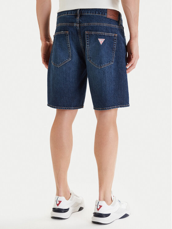 Guess Jeans Guess Jeans Kratke traperice M6GD37 D5M5U Plava Relaxed Fit