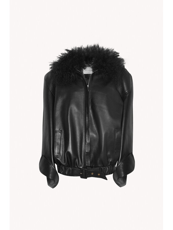 EPUZER Epuzer Giacca di pelle Bomber leather Nero Standard Fit