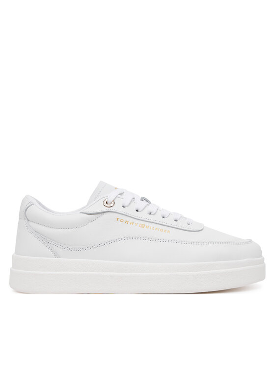 Damskie Sneakersy Tommy Hilfiger, Rozmiar 38, Białe, Modern Court Sneaker Lthr FW0FW08800