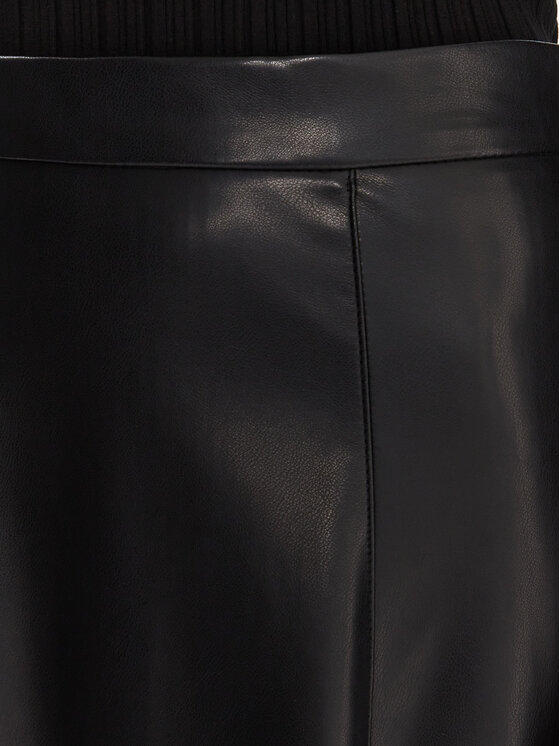 Marella Marella Пола от имитация на кожа Vally 2525776022 Черен Regular Fit