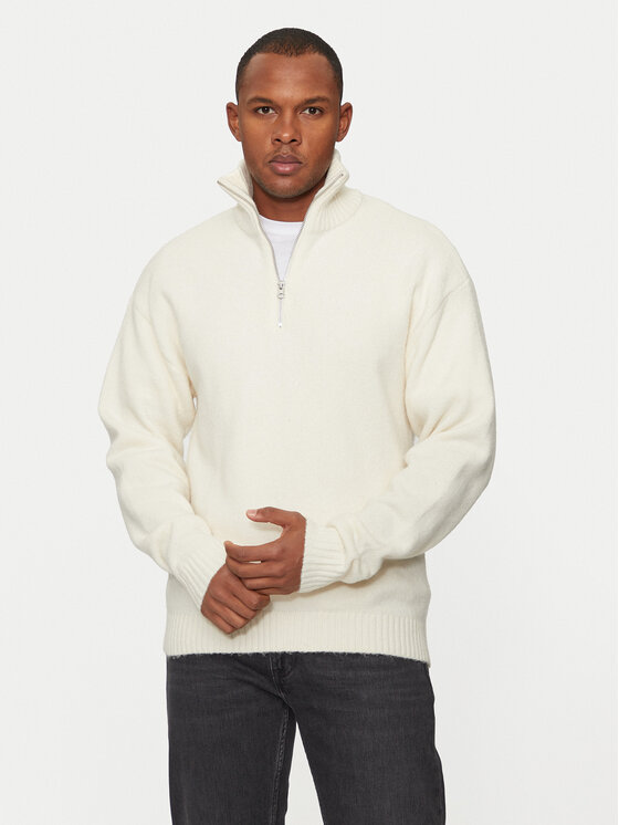 Férfi Sweater Jack&Jones, Méret: XL, Ekru, Ollie 12241817