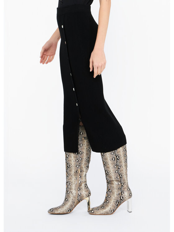 Liu Jo Liu Jo Spódnica maxi MF5372MS99E22222 Czarny Slim Fit