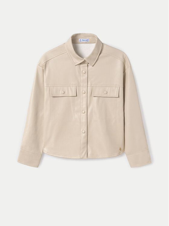 Mayoral Mayoral Camicia 7194 Beige Regular Fit