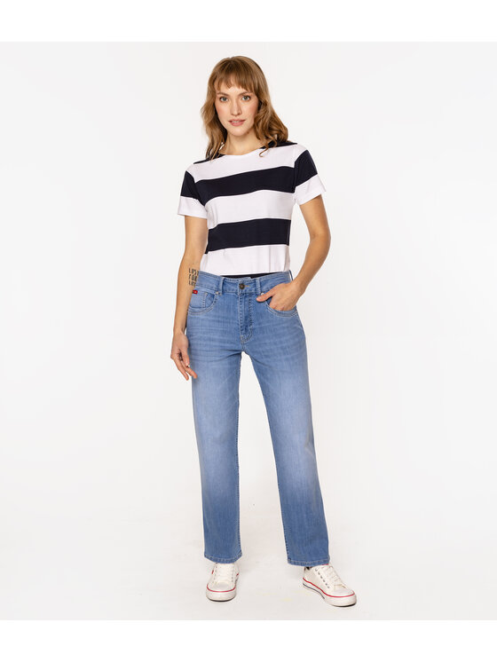 Lee Cooper Lee Cooper Jeansy SIMONA 2072 Niebieski Straight Leg