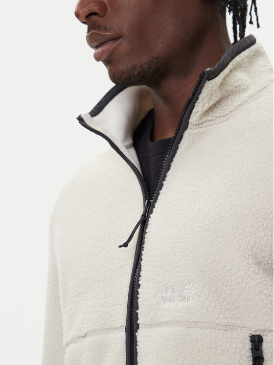 Jack Wolfskin Jack Wolfskin Fleecová mikina Stone Lite A64997 Béžová Relaxed Fit