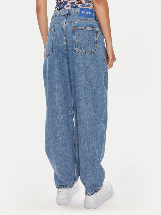 HUGO Hugo Jeans hlače Gamoi_B 50518677 Modra Relaxed Fit