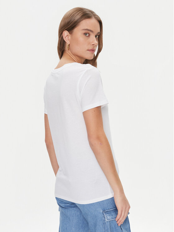 Guess Guess T-krekls W4RI86 K9SN1 Balts Regular Fit