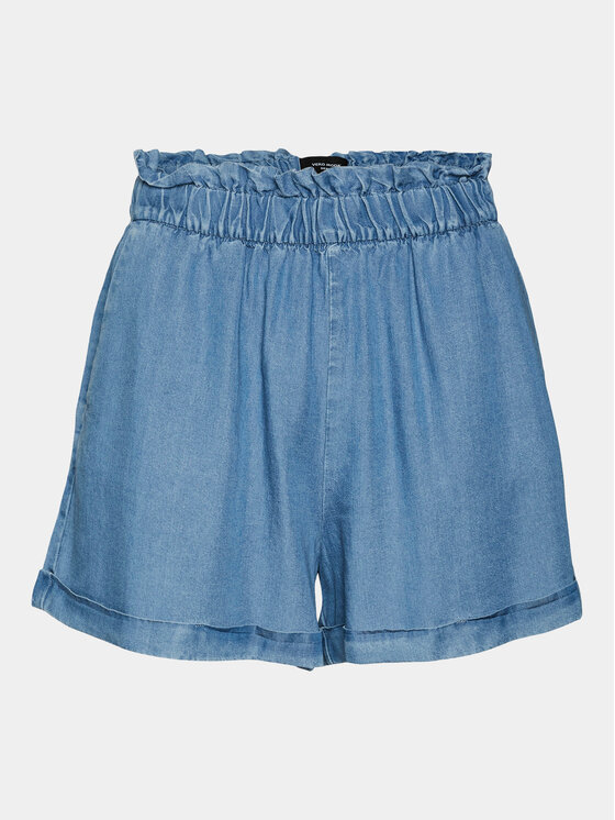 Vero Moda Vero Moda Šortky z materiálu Harper 10283731 Modrá Regular Fit