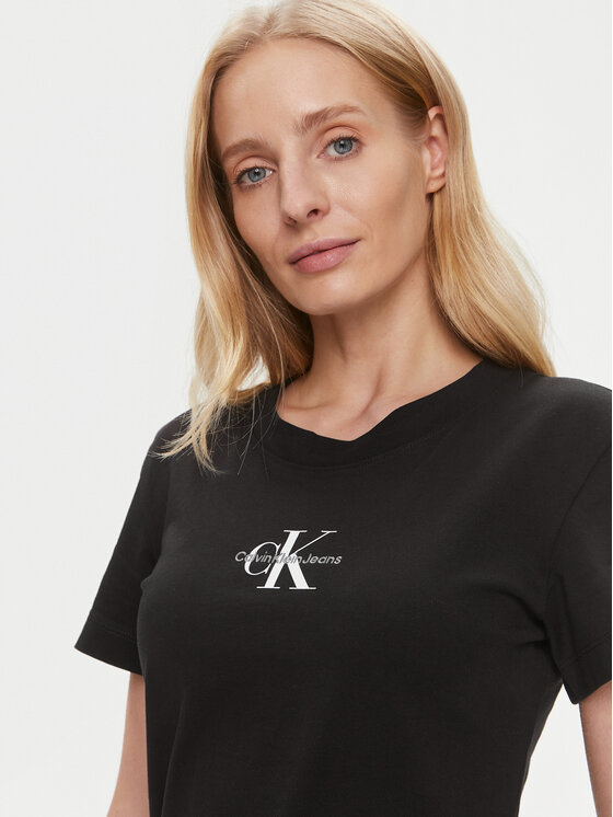 Calvin Klein Jeans Calvin Klein Jeans Tricou Monologo J20J222564 Negru Slim Fit
