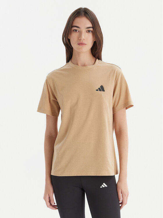 adidas adidas T-Shirt City Tech Summer Graphic JV8600 Beige Regular Fit