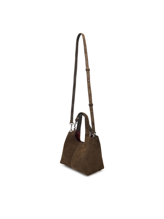 Coccinelle Coccinelle Дамска чанта THE Coccinelle C-Easy Suede E1 THE 58 01 01 Каки
