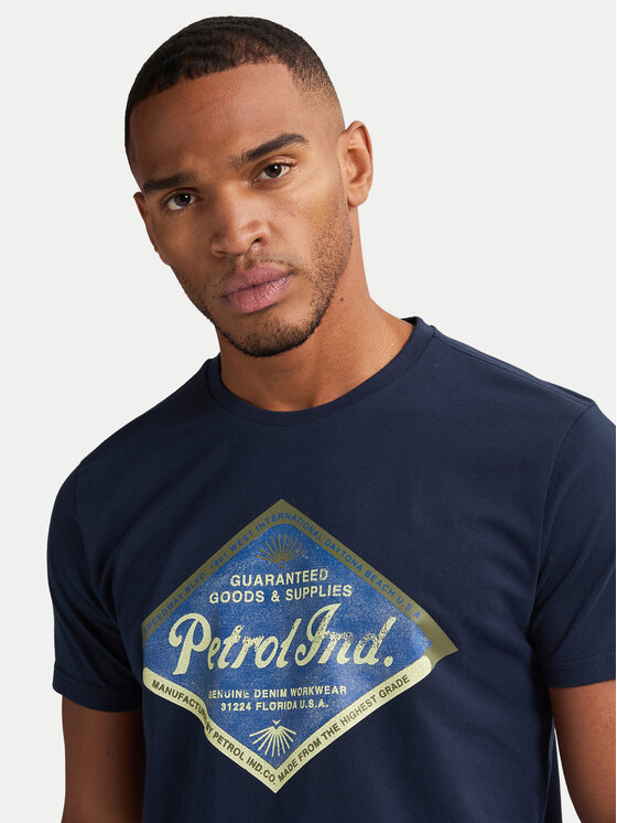 Petrol Industries Petrol Industries T-Shirt M-1050-TSR634 Tmavomodrá Regular Fit