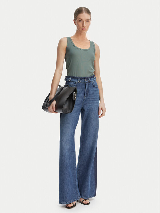 Marella Marella Džinsi 2613181064 Zils Wide Leg