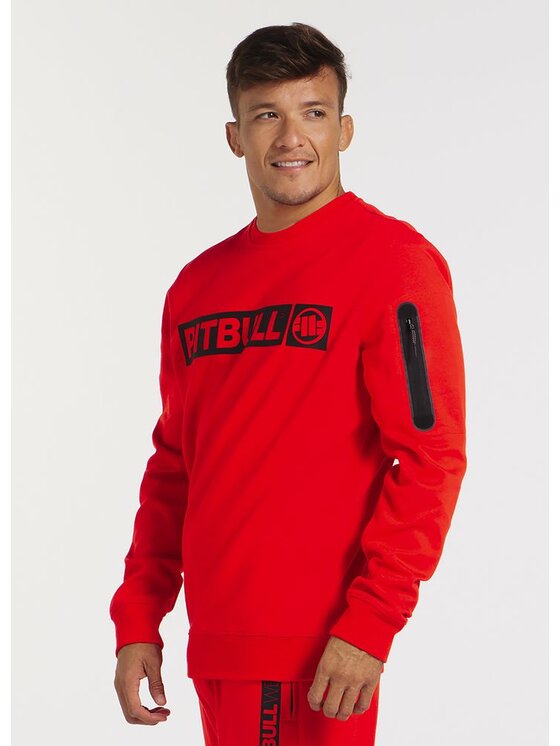 PITBULL PITBULL Bluza Bluza Czerwony Regular Fit
