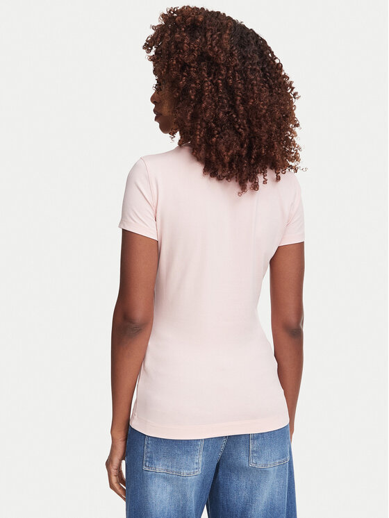 Guess Guess T-shirt W6YI21 K4337 Ružičasta Slim Fit