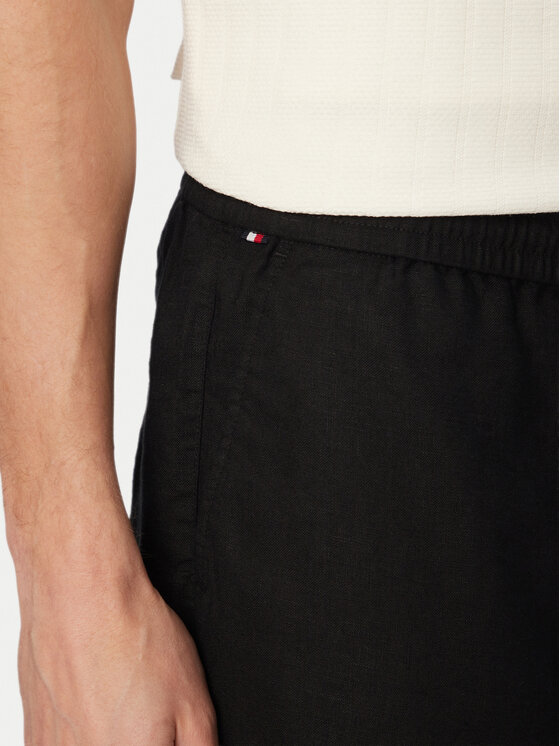 Tommy Hilfiger Tommy Hilfiger Bavlnené šortky Dover MW0MW44354 Čierna Regular Fit