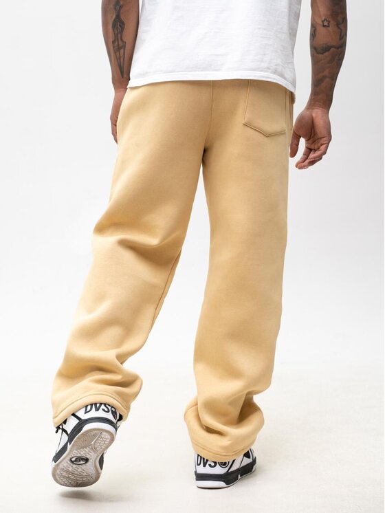 Jigga Wear Jigga Wear Spodnie dresowe Szerokie luźne dresy sznurek na gumce 129790 Brązowy Baggy Fit