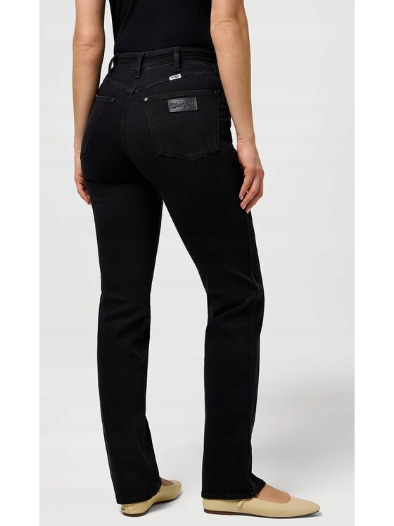 Wrangler Wrangler Jeansy Straight 658 Czarny Straight Fit