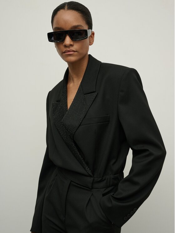 La Mania La Mania Overal REFINED Černá Classic Fit