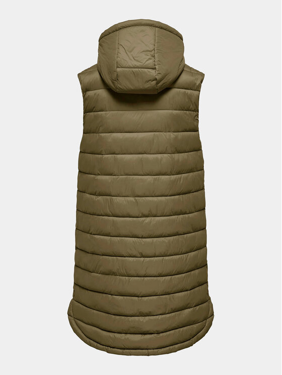 ONLY ONLY Sportovní vesta Melody 15258350 Khaki Regular Fit