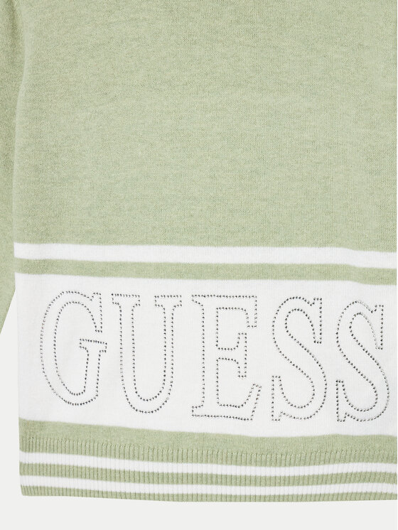 Guess Guess Džemper J4YR01 Z3GW0 Zelena Regular Fit