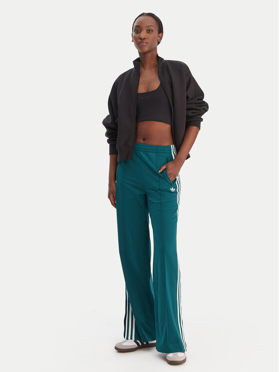 adidas adidas Sportinės kelnės Firebird KG3701 Žalia Loose Fit