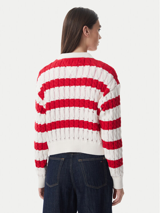 Tommy Jeans Tommy Jeans Maglione DW0DW22926 Rosso Loose Fit