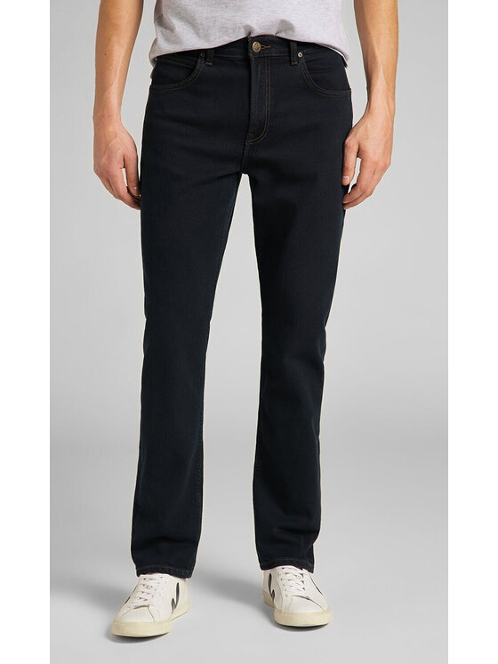 Lee Lee Jeansy Brooklyn Straight Niebieski Regular Fit
