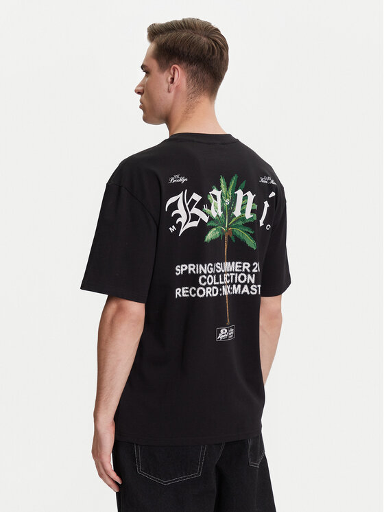 Karl Kani Karl Kani T-shirt Palm Print PD00005331 Crna Relaxed Fit