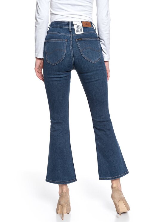 Lee Lee Jeans KICKED FLARE Blu Skinny Fit