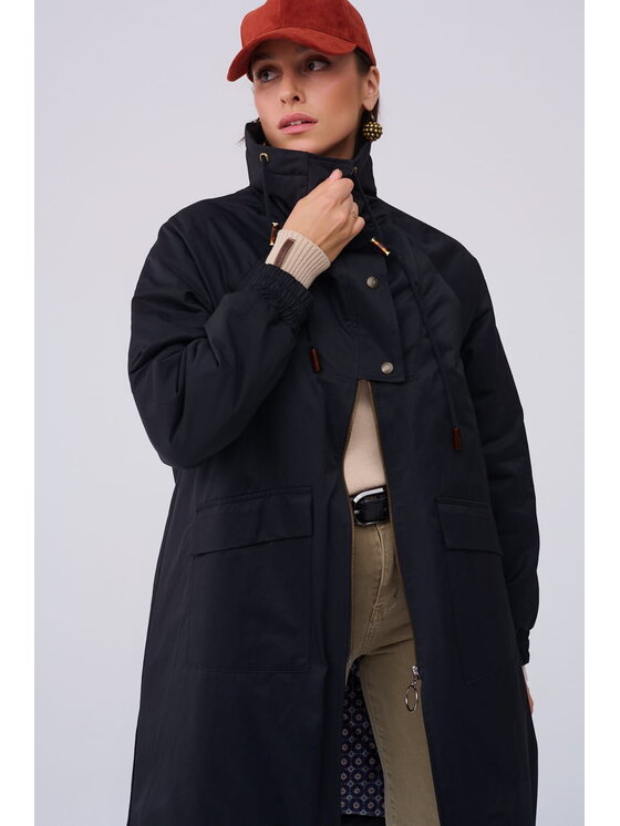 blue shadow blue shadow Kurtka damska Shams BS Czarny Standard Fit
