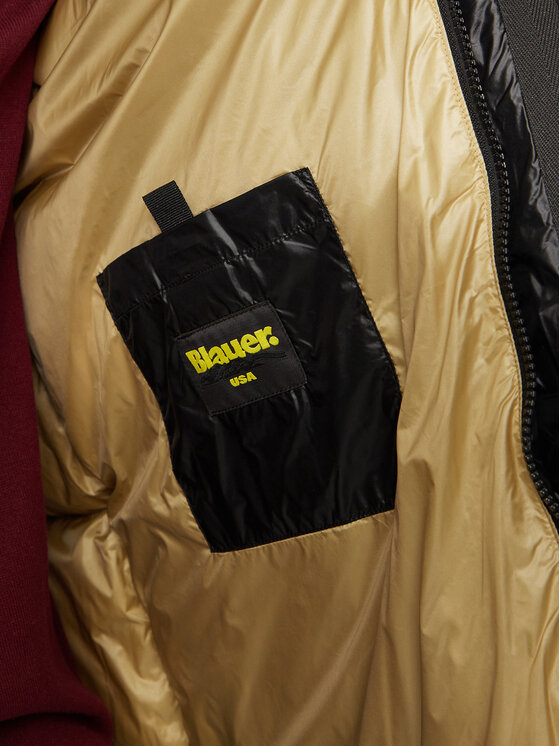 Blauer Blauer Vatovaná bunda 24WBLUK03323 Černá Regular Fit