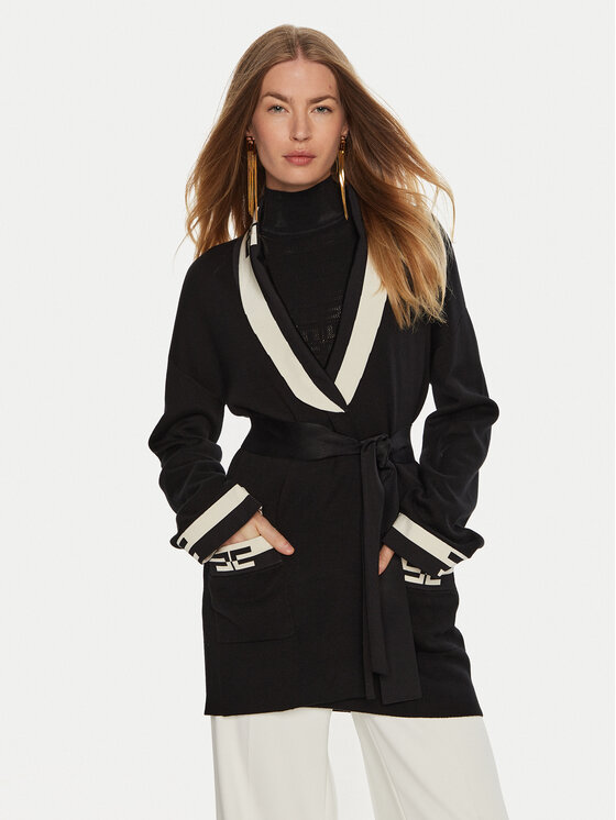 Elisabetta Franchi Elisabetta Franchi Strickjacke MK-53S-46E2-V440 Schwarz Regular Fit