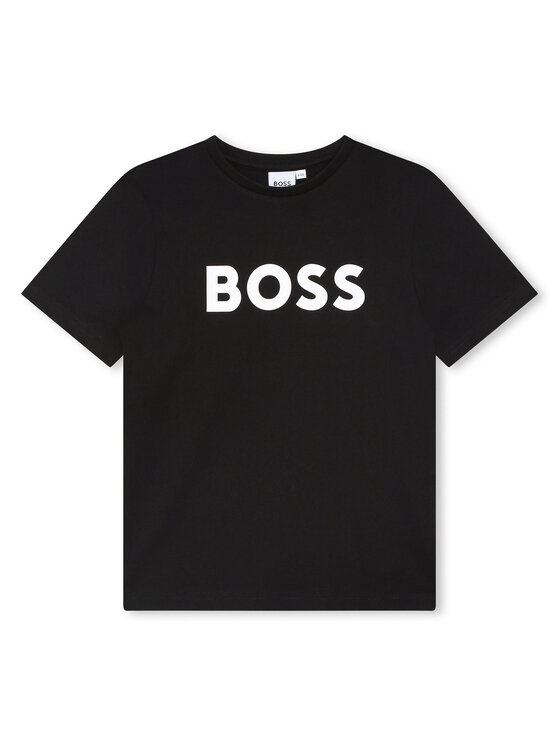 BOSS Boss T-särk J25P24 S Must Regular Fit
