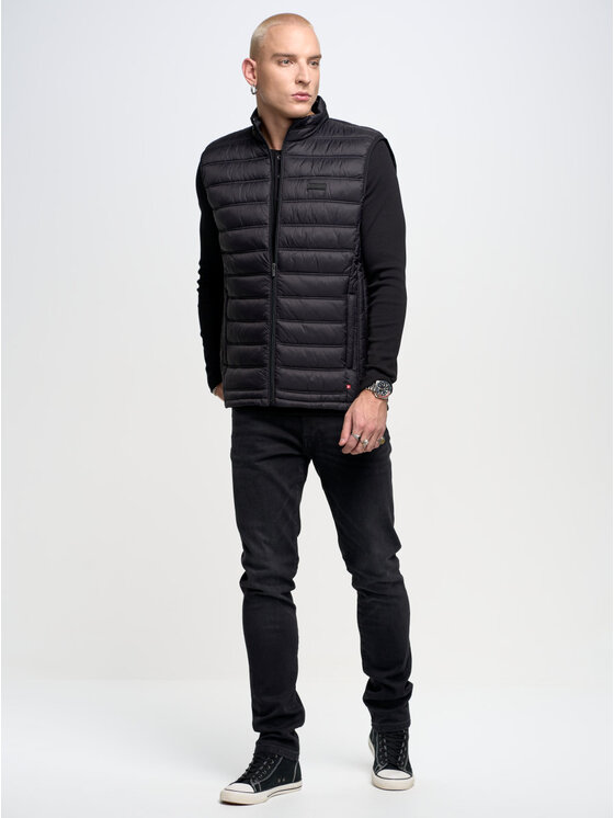 BIG STAR BIG STAR Kamizelka jaxoon_906 Czarny Basic Fit