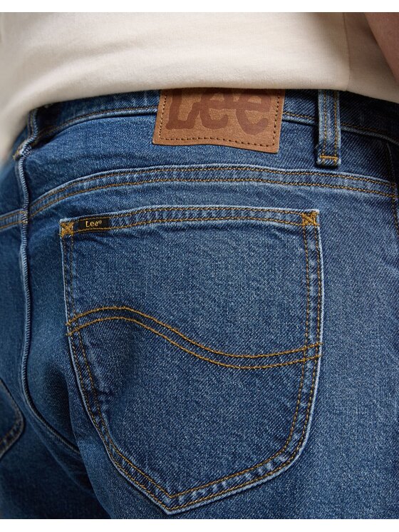 Lee Lee Jeansy RIDER Niebieski Slim Fit