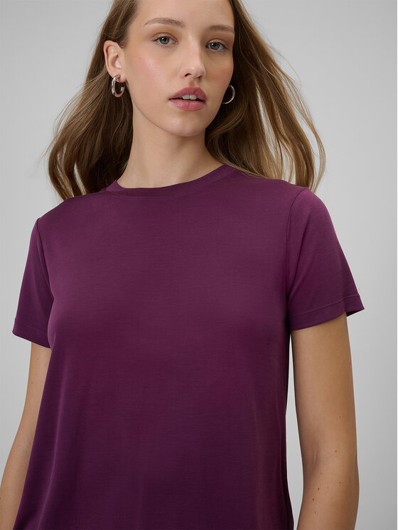 4F 4F T-Shirt SPORTS CLUB Bordowy Regular Fit